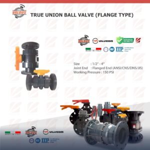 Valdus TRUE UNION BALL VALVE  FLANGE TYPE (Italy)