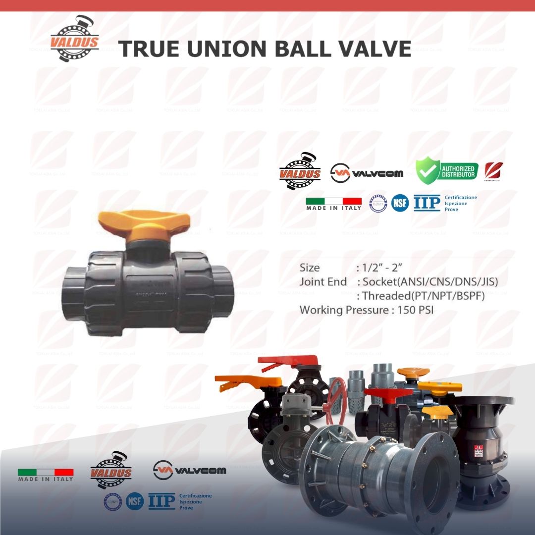 Valdus TRUE UNION BALL VALVE (Italy)