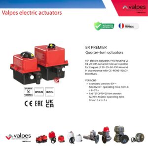 ER PREMIER Quarter-turn actuators Original: Valpes – France