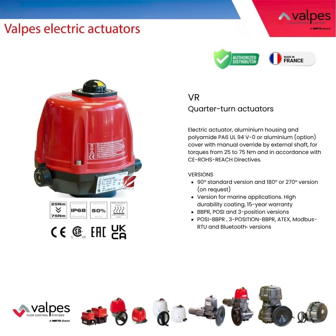 VR Quarter-turn actuators Original: Valpes – France