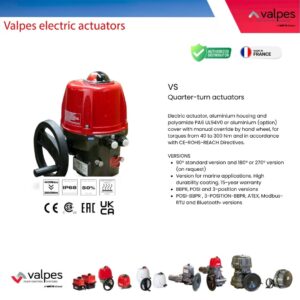 VS Quarter-turn actuators Original: Valpes – France