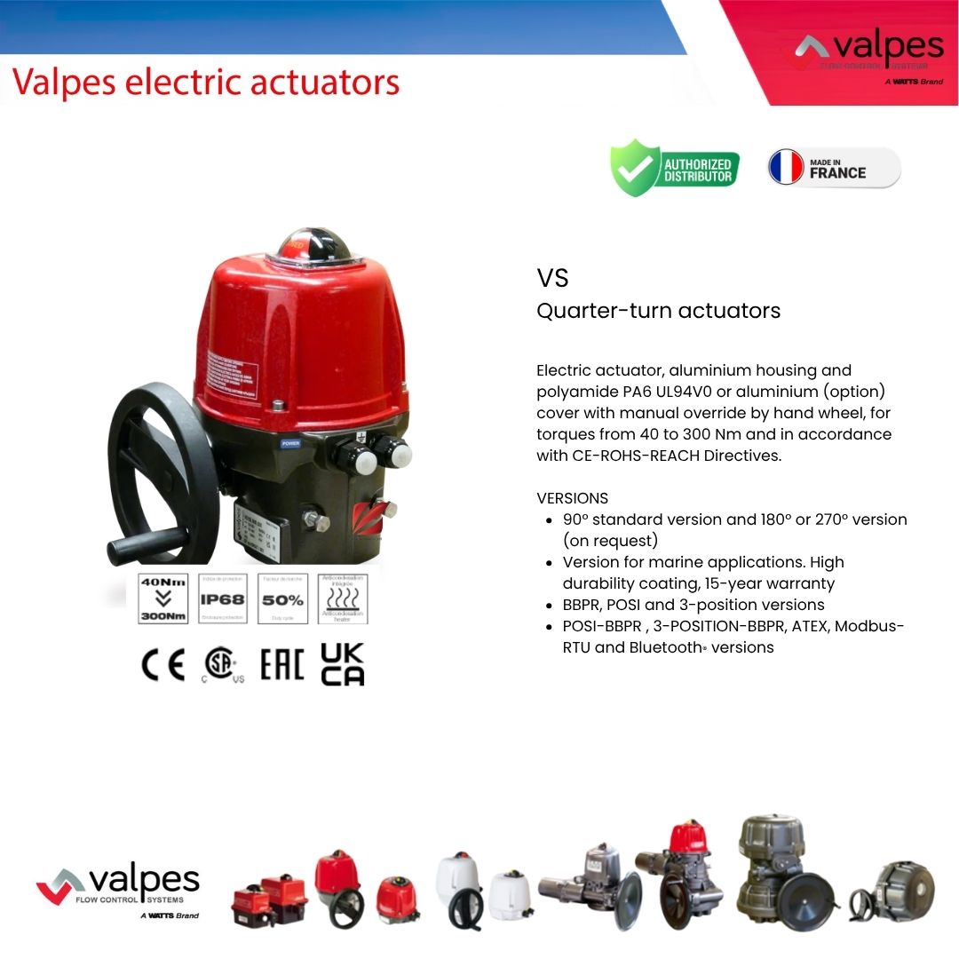 VS Quarter-turn actuators Original: Valpes – France