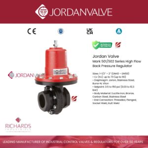 Mark 501/502 Series High Flow Back Pressure Regulator