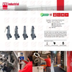 VYC Full Lift Safety Valve with Spring Loading. MOD495 (Made in Spain)