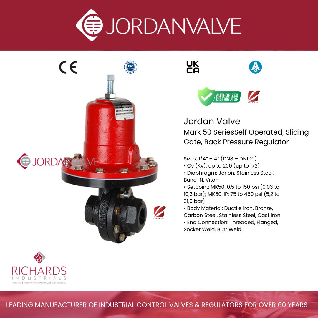 Mark 50 SeriesSelf Operated, Sliding Gate, Back Pressure Regulator