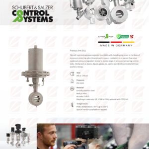 Schubert & Salzer Control Systems GmbH Type 8011 Sliding gate pressure regulator (Germany)