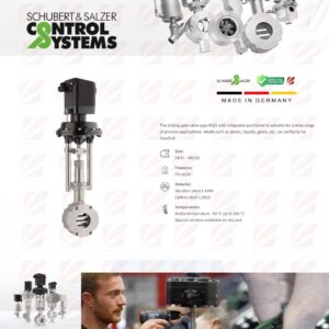 Schubert & Salzer Control Systems GmbH Type 8021 Sliding gate control valve (Germany)