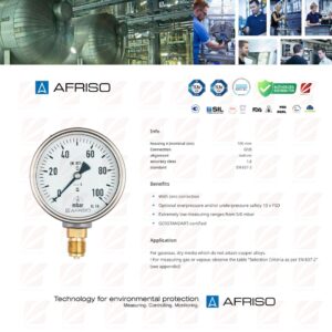 Afriso Capsule pressure gauges for chemical applications Type D4 (Germany)