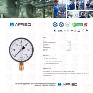 Afriso Standard capsule pressure gauges Type D2 (Germany)